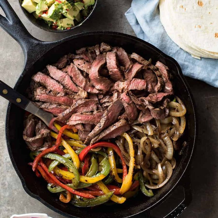 Beef Fajitas - Made extra juicy and extra tasty with a wicked marinade!