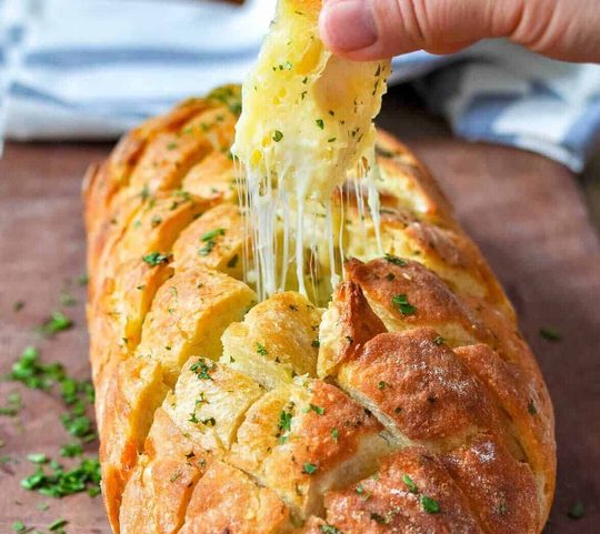 The World Famous Cheese and Garlic Crack Bread