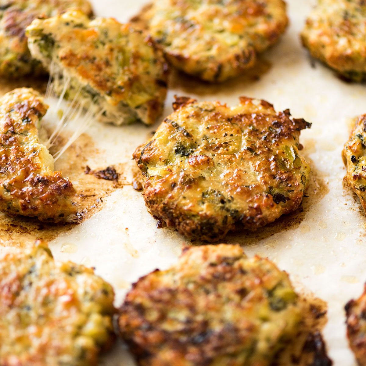 Cheesy Chicken Broccoli Patties - chicken mince recipe