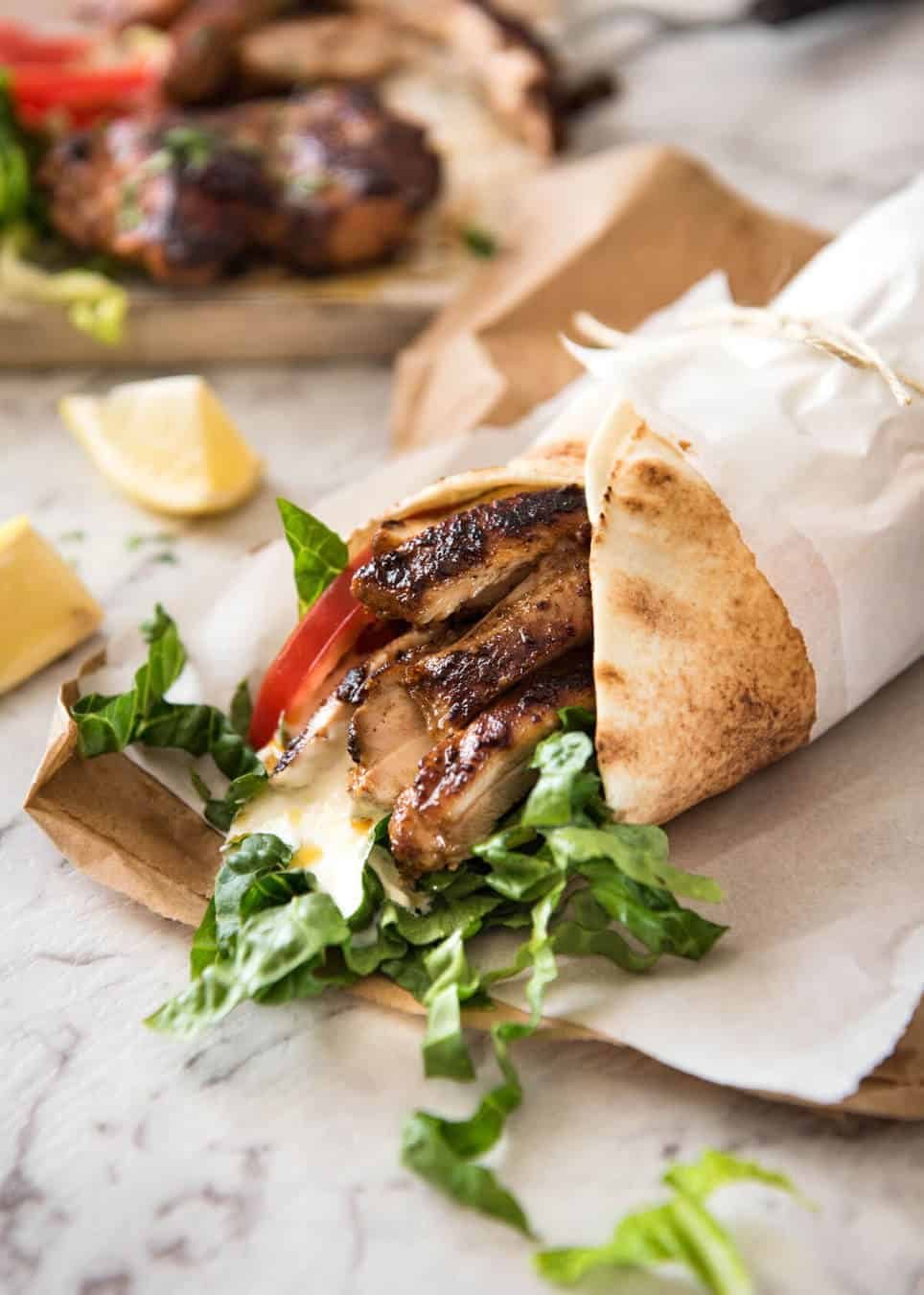 The flavour of this Chicken Shawarma marinade is absolutely incredible, yet made with just a handful of everyday spices. recipetineats.com