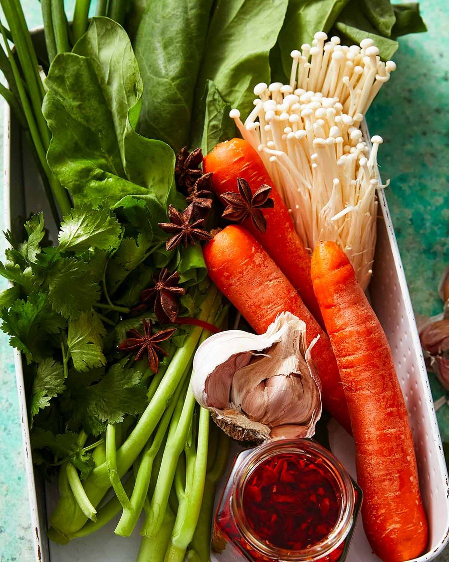 Vegetables for Chinese vegetable soup