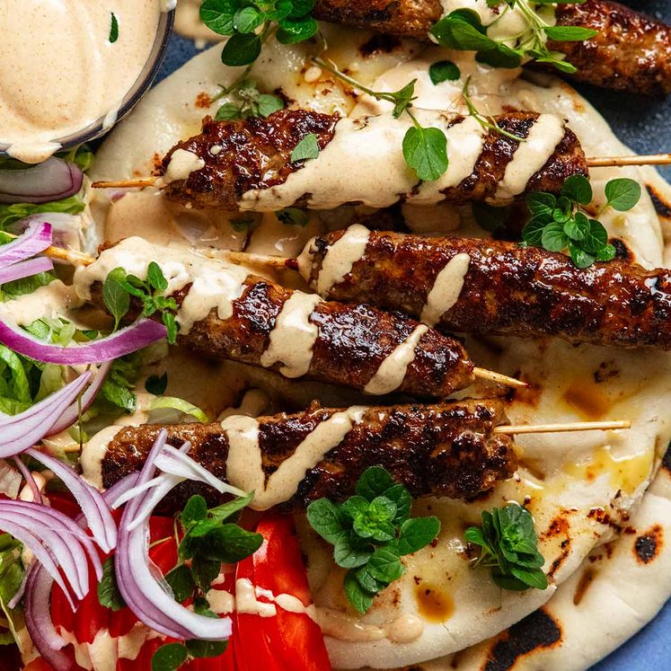 Greek lamb kofta kebabs