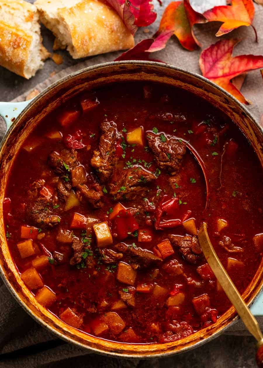 Hungarian Goulash in a pot