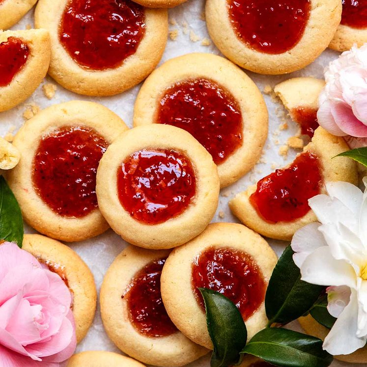 Jam drops - Thumbprint Cookies