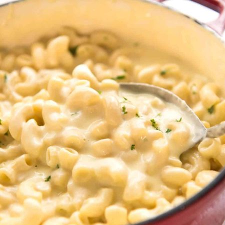 This Stovetop Macaroni and Cheese is all made in one pot! The sauce is incredibly silky, cheesy and the pasta is cooked to perfection. On the table in 20 minutes! recipetineats.com