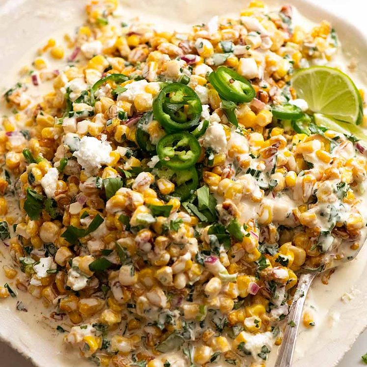 Overhead photo of Mexican Corn Salad