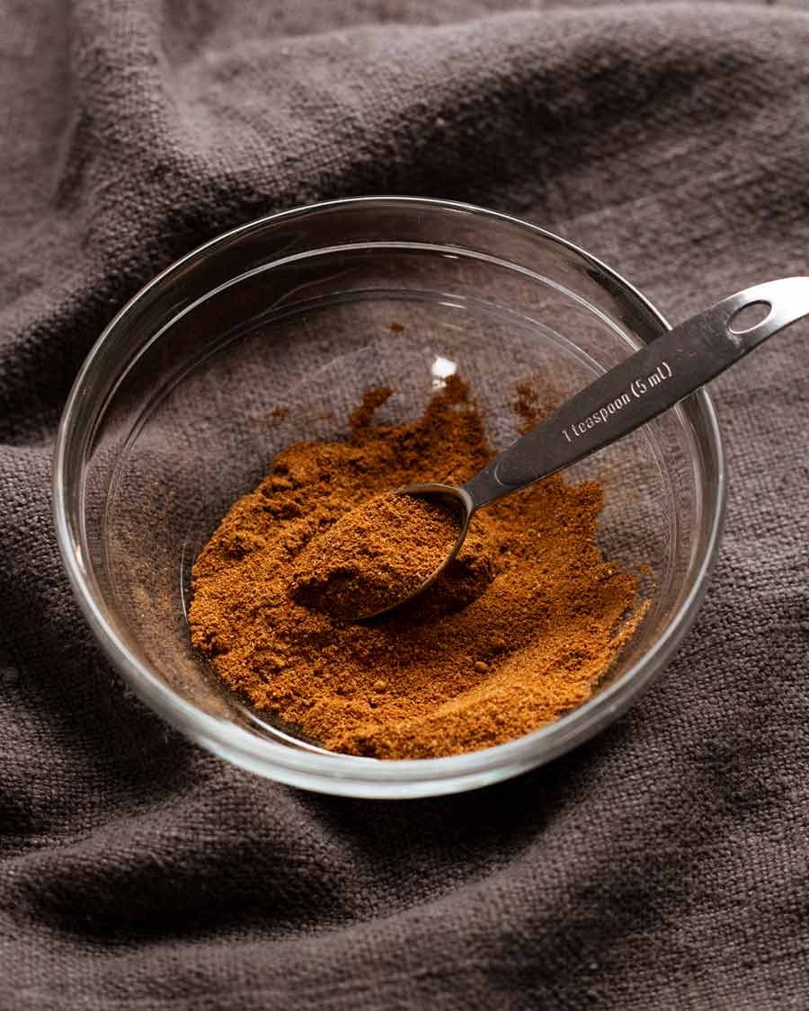 Chermoula spice mix for Moroccan stuffed eggplant - spiced beef or lamb