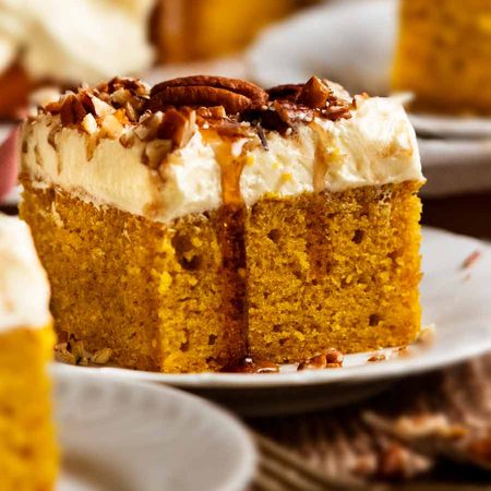 Close up photo of Pumpkin Cake