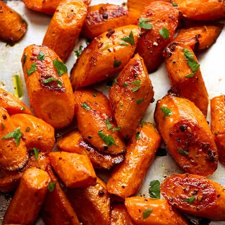 Tray of Roasted Carrots