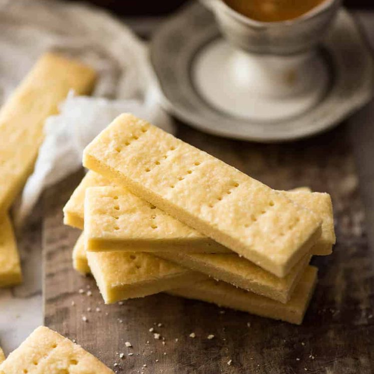 Shortbread Cookies should be sinfully buttery and delectably tender! Just flour, butter and sugar is all you need. www.recipetineats