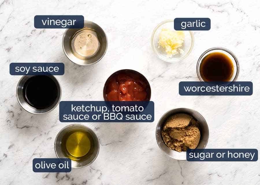 Ingredients in Sticky Baked Chicken Thighs