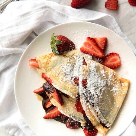 Nutella Crepes recipetineats.com