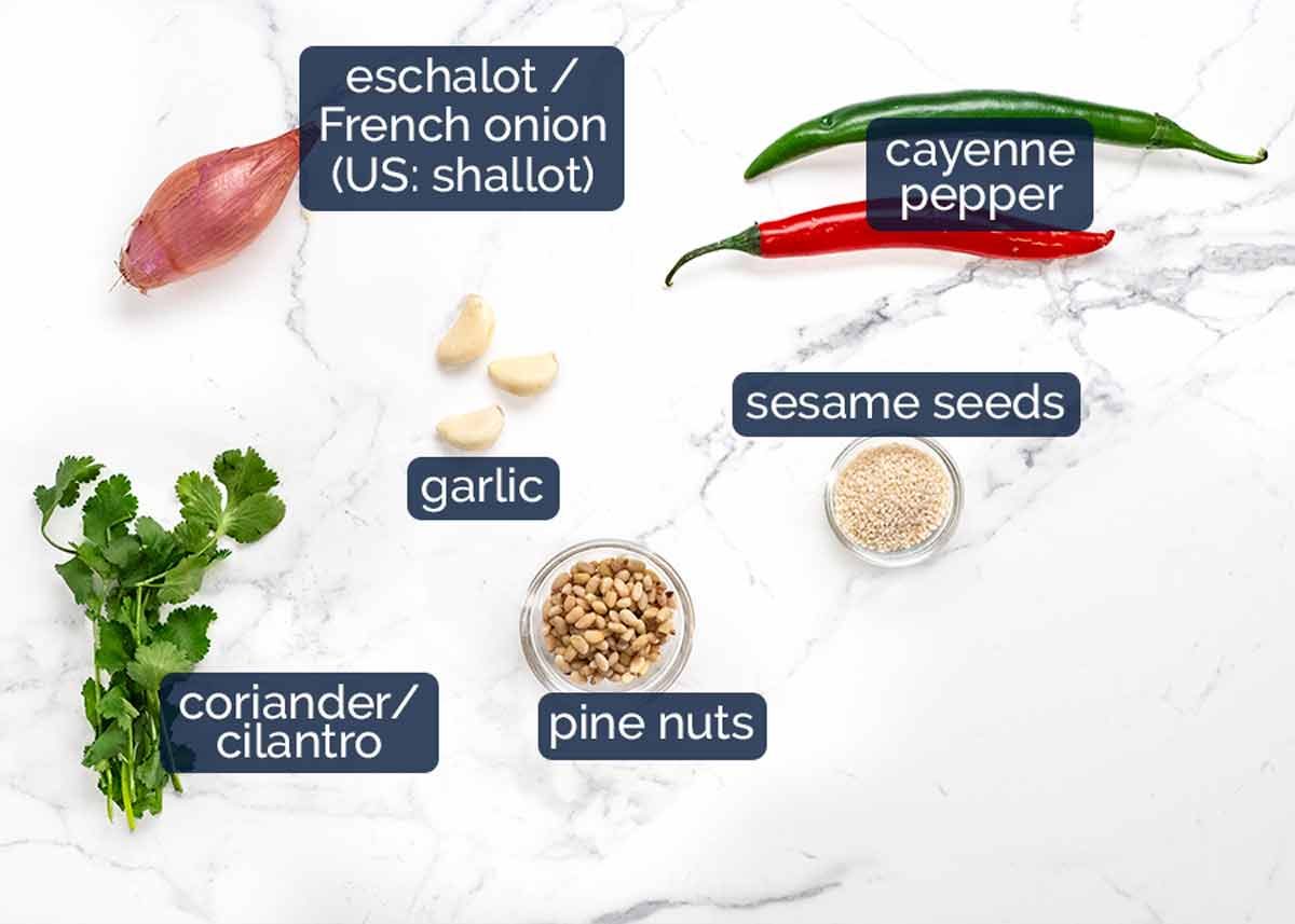 Ingredients in Sweet potato steaks