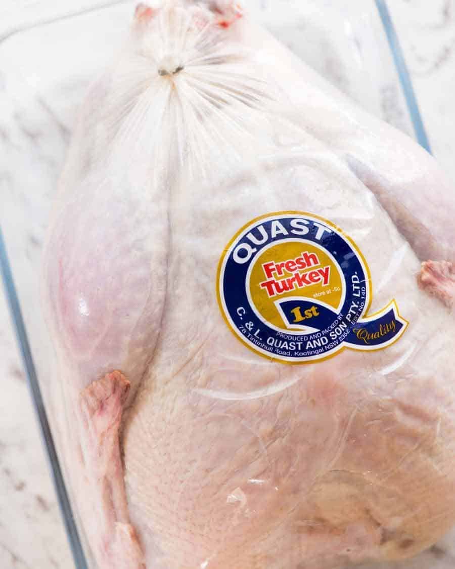 Thawing frozen turkey