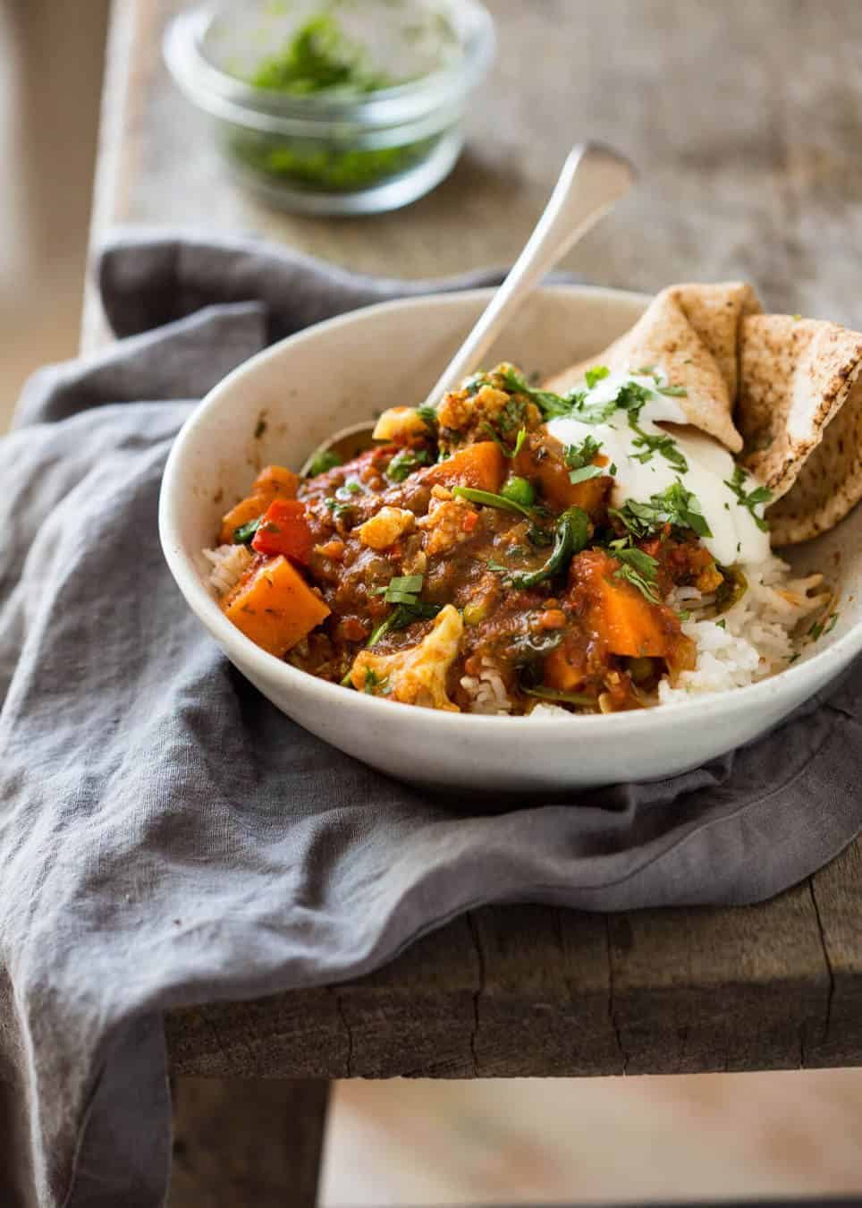 Mixed Vegetable Curry that packs a flavour punch, made with common everyday spices. Make this mild or spicy! recipetineats.com